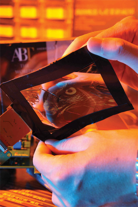 Thinner, lighter, and flexible displays